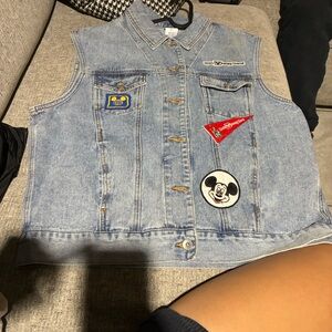 Disney Vault Collection Light Blue Denim Vest
